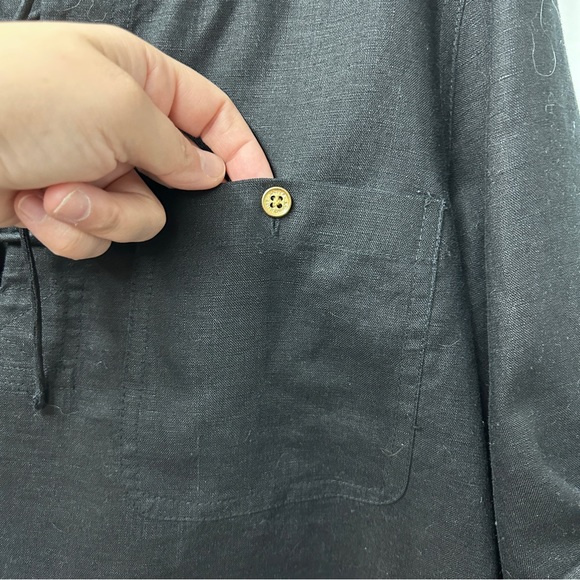 Lauren Ralph Lauren Blouse 100% Linen 3/4 Sleeve - Picture 6 of 7